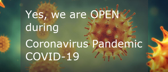 Yes we are open during Coronavirus